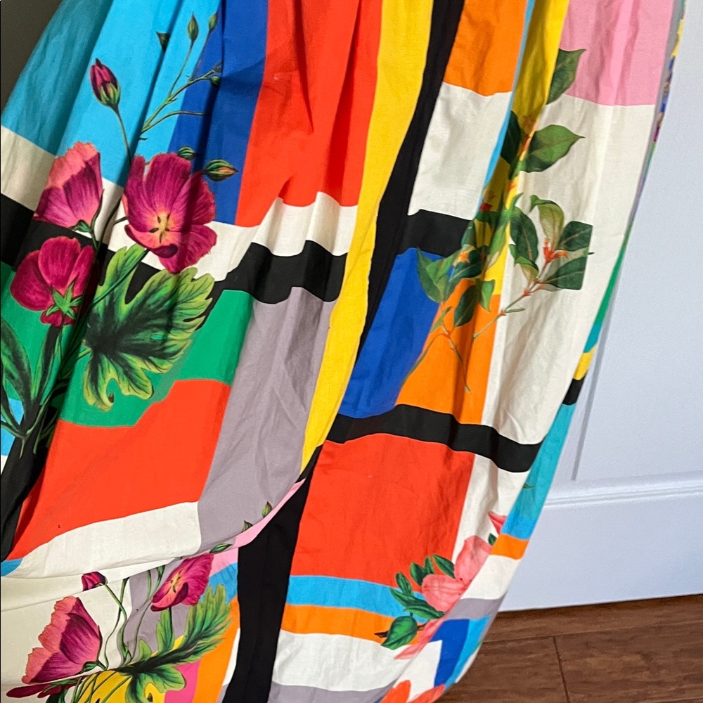 IC COLLECTION Colorful Patchwork Floral Midi Dress - image 4